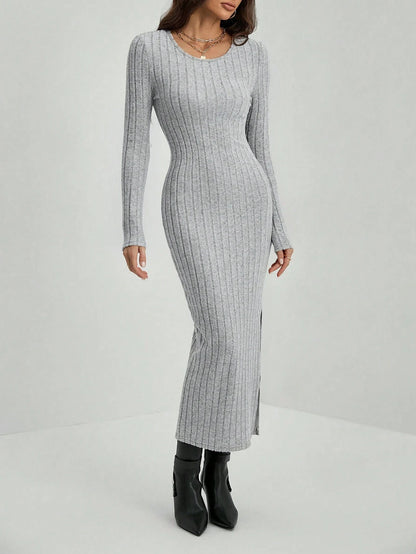 Knitted Bodycon Maxi Dress