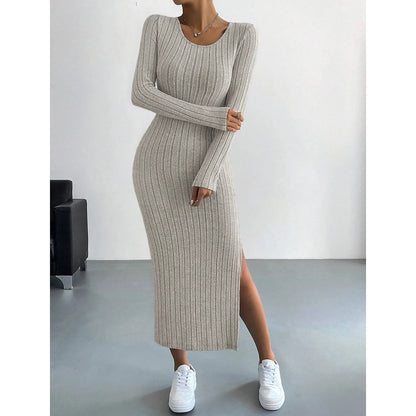 Knitted Bodycon Maxi Dress