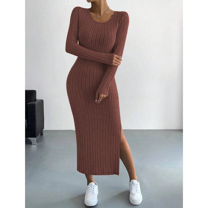 Knitted Bodycon Maxi Dress