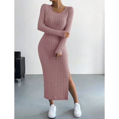 Knitted Bodycon Maxi Dress